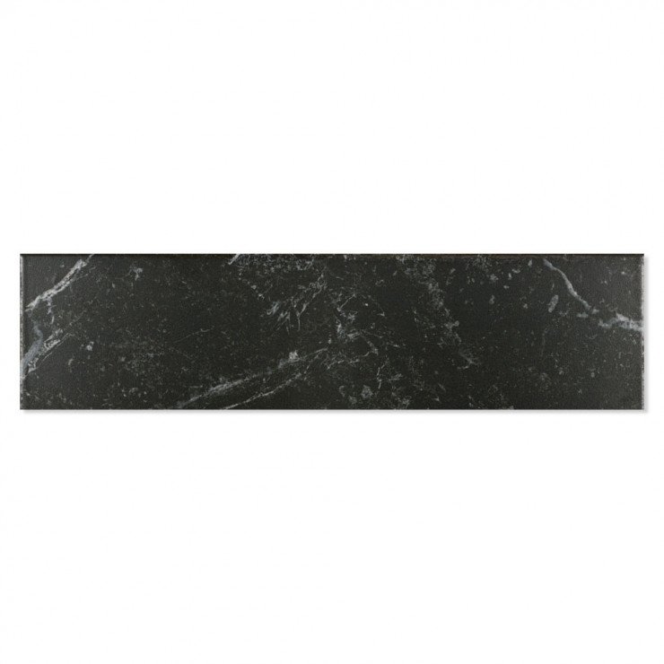 Dekor Marmor Klinker Viktoriano Svart Matt 8x30 cm-1